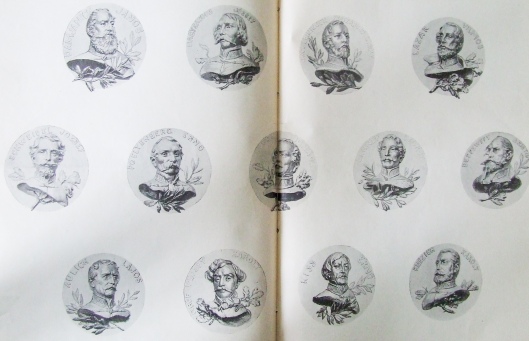 A tizenhárom tábornok érem-arcképe az aradi vértanúk emlékszobrán